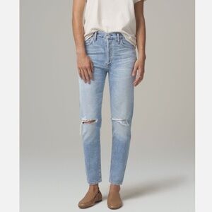 Citizens of Humanity - Liya High Rise Classic Fit Torn Size - 28